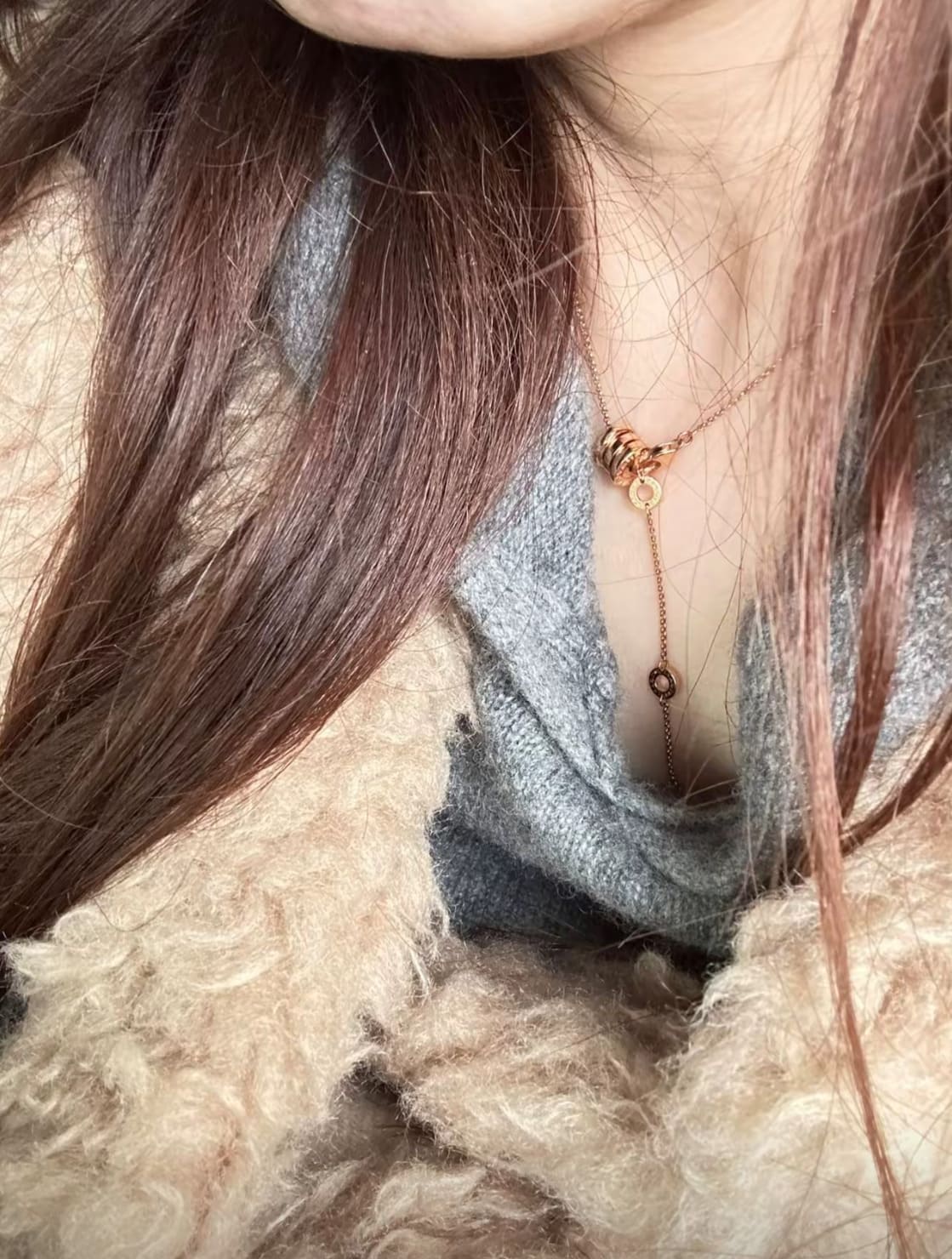 불가리 비제로원 목걸이 미니 골드 / 실버
