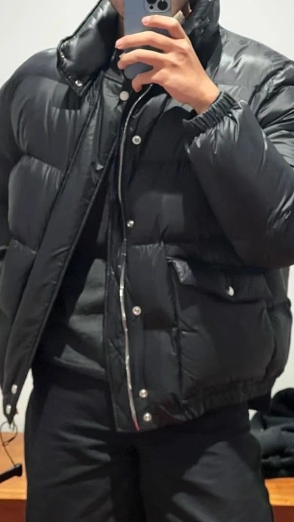 알렉산더맥퀸 맥퀸 로고 프린트 칼라 자켓